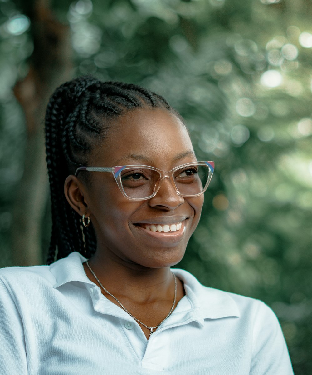 Smiling university student